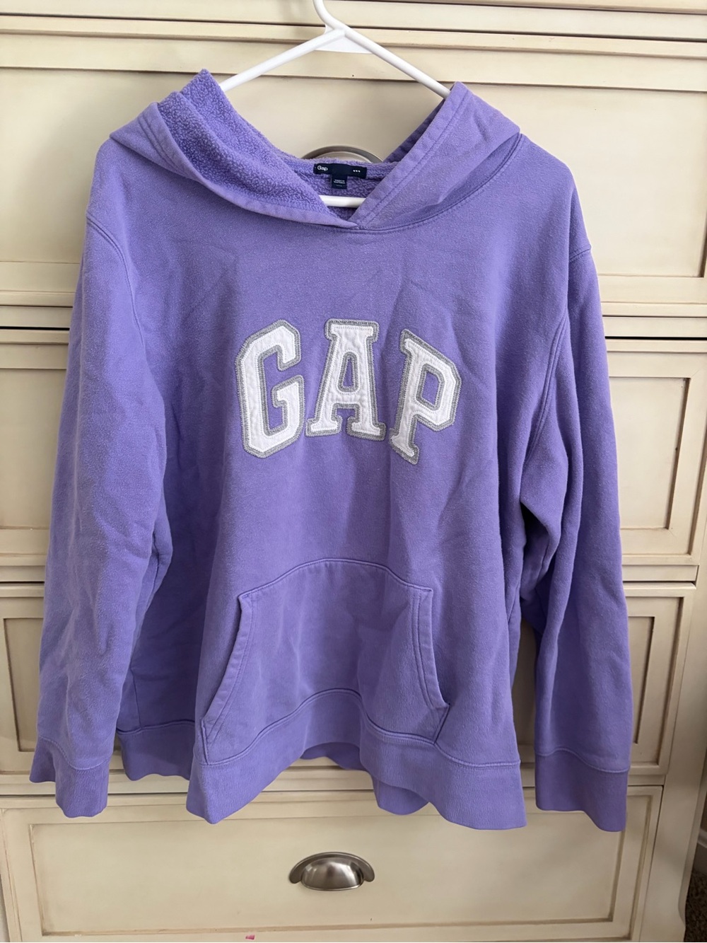 GAP Lavender Purple Hooded Sweatshirt with White Logo